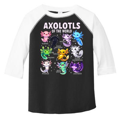Axolotl Kawaii Axolotls Of The World Axolotl Animals Toddler Fine Jersey T-Shirt