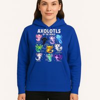 Axolotl Kawaii Axolotls Of The World Axolotl Animals Hoodie