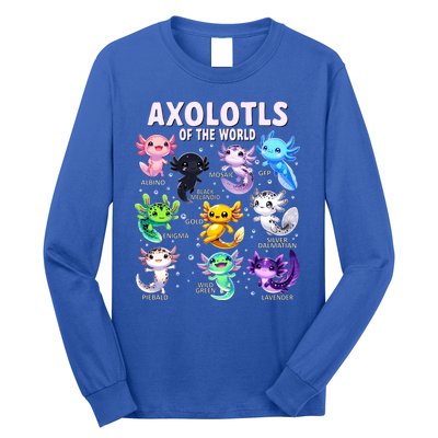 Axolotl Kawaii Axolotls Of The World Axolotl Animals Long Sleeve Shirt