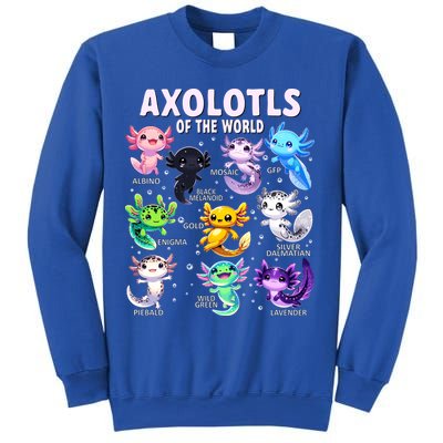 Axolotl Kawaii Axolotls Of The World Axolotl Animals Sweatshirt