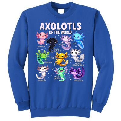 Axolotl Kawaii Axolotls Of The World Axolotl Animals Sweatshirt