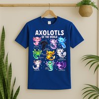 Axolotl Kawaii Axolotls Of The World Axolotl Animals T-Shirt