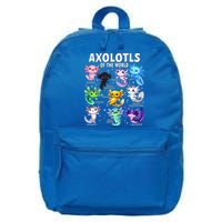 Axolotl Kawaii Axolotls Of The World Axolotl Animals 16 in Basic Backpack