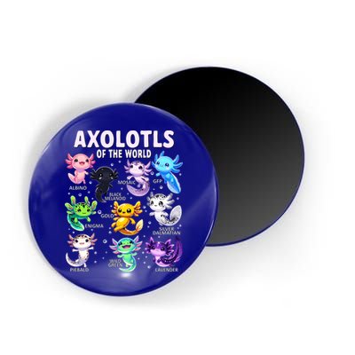 Axolotl Kawaii Axolotls Of The World Axolotl Animals Magnet