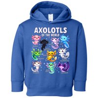 Axolotl Kawaii Axolotls Of The World Axolotl Animals Toddler Hoodie
