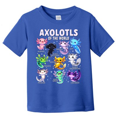 Axolotl Kawaii Axolotls Of The World Axolotl Animals Toddler T-Shirt