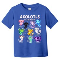 Axolotl Kawaii Axolotls Of The World Axolotl Animals Toddler T-Shirt