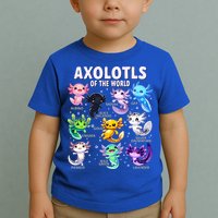 Axolotl Kawaii Axolotls Of The World Axolotl Animals Toddler T-Shirt