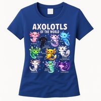 Axolotl Kawaii Axolotls Of The World Axolotl Animals Womens T-Shirt