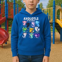 Axolotl Kawaii Axolotls Of The World Axolotl Animals Kids Hoodie
