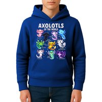 Axolotl Kawaii Axolotls Of The World Axolotl Animals Kids Hoodie