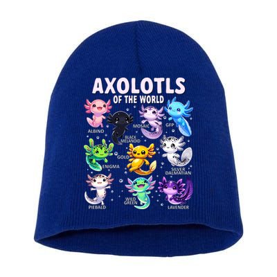 Axolotl Kawaii Axolotls Of The World Axolotl Animals Short Acrylic Beanie