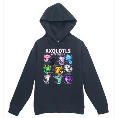 Axolotl Kawaii Axolotls Of The World Axolotl Animals Urban Pullover Hoodie