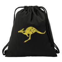 Australia Kangaroo Aussie Roo Flag Roundel Sports Military Drawstring Bag