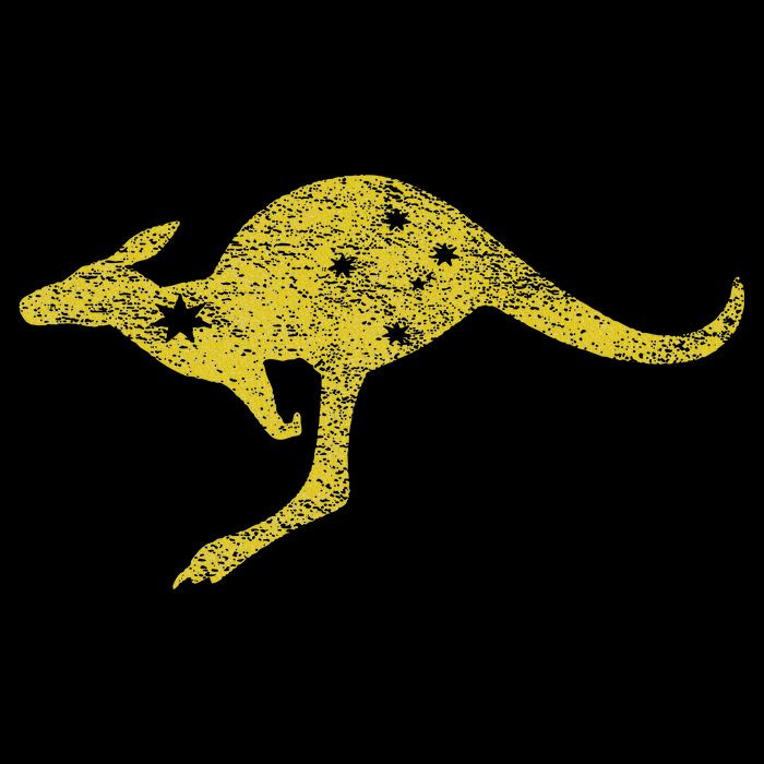 Australia Kangaroo Aussie Roo Flag Roundel Sports Military Drawstring Bag