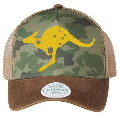 AUSTRALIA KANGAROO AUSSIE ROO FLAG ROUNDEL SPORTS MILITARY Legacy Tie Dye Trucker Hat