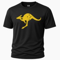 AUSTRALIA KANGAROO AUSSIE ROO FLAG ROUNDEL SPORTS MILITARY Cooling Performance Crew T-Shirt