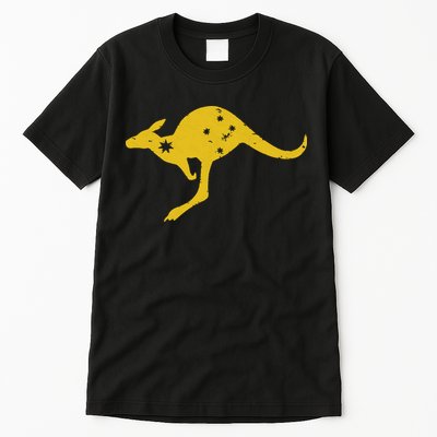 AUSTRALIA KANGAROO AUSSIE ROO FLAG ROUNDEL SPORTS MILITARY Tall T-Shirt