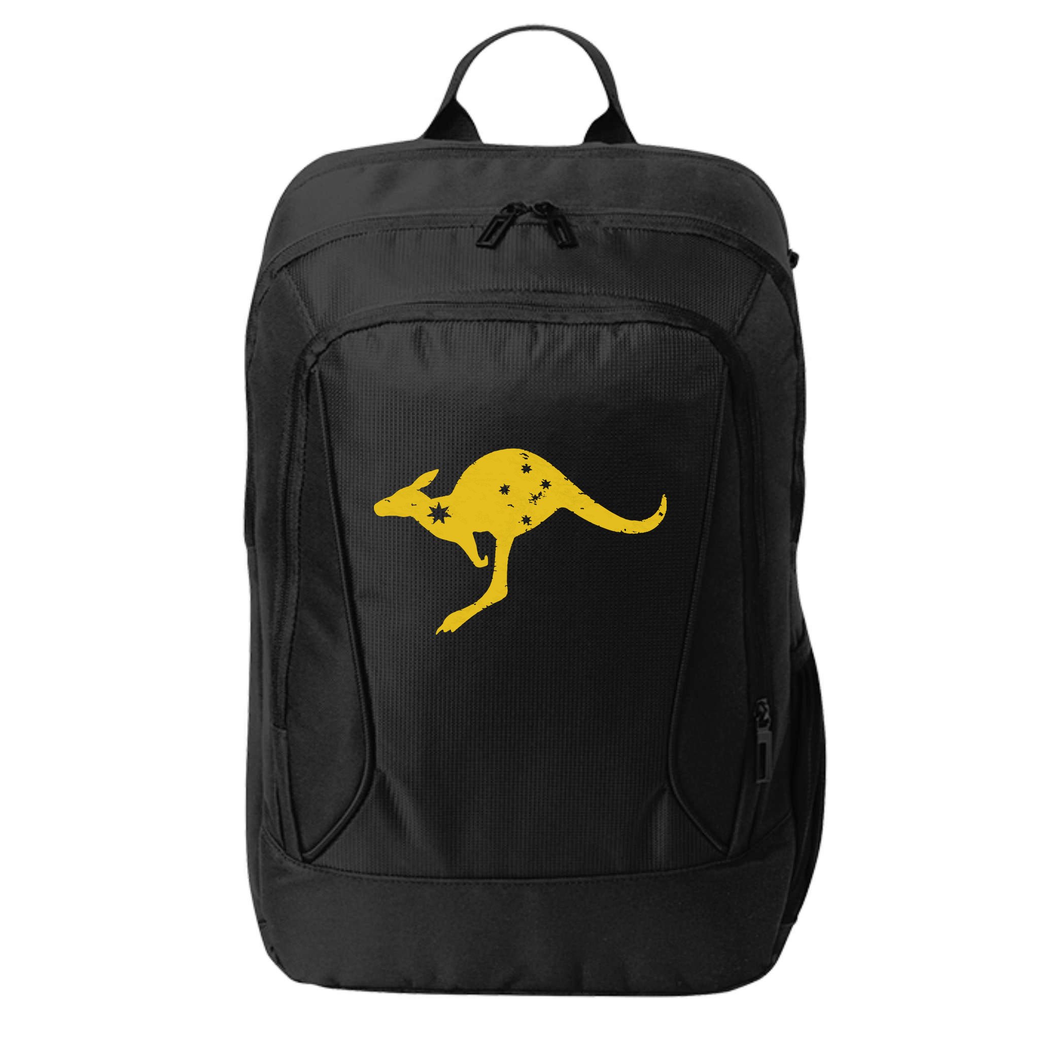 AUSTRALIA KANGAROO AUSSIE ROO FLAG ROUNDEL SPORTS MILITARY City Backpack