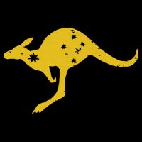 AUSTRALIA KANGAROO AUSSIE ROO FLAG ROUNDEL SPORTS MILITARY 16 in Basic Backpack