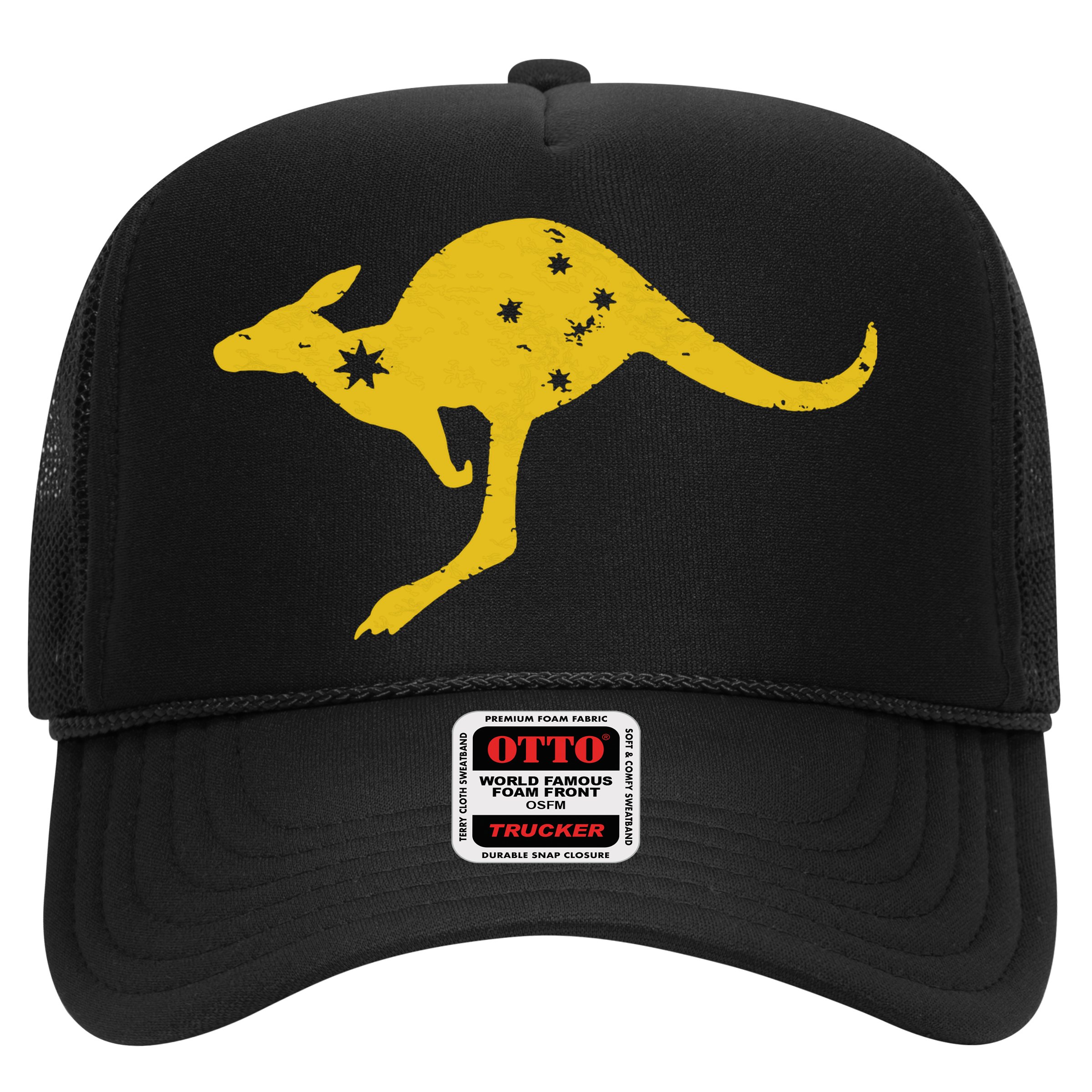 AUSTRALIA KANGAROO AUSSIE ROO FLAG ROUNDEL SPORTS MILITARY Hat