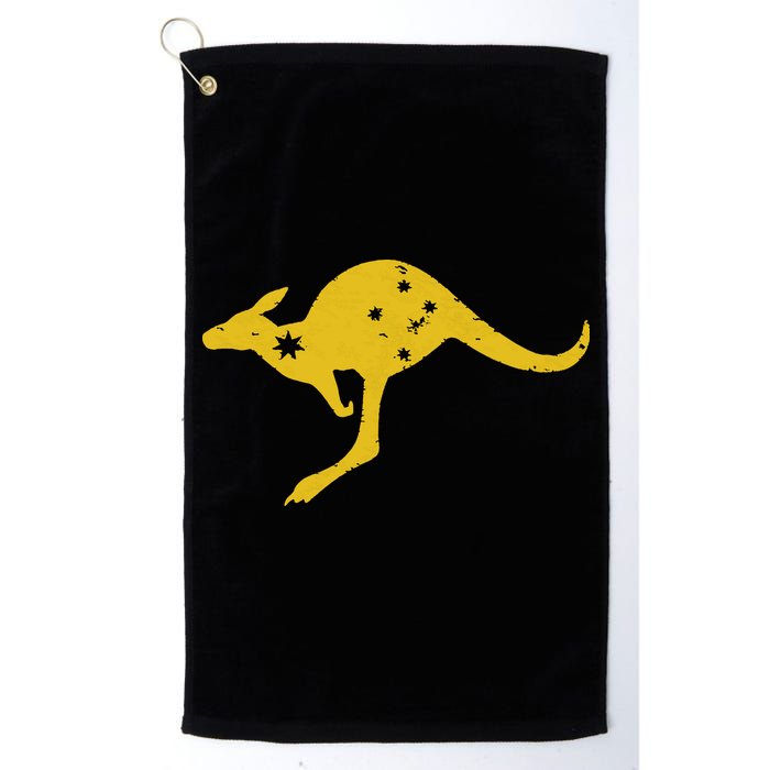 AUSTRALIA KANGAROO AUSSIE ROO FLAG ROUNDEL SPORTS MILITARY Golf Towel