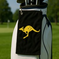 AUSTRALIA KANGAROO AUSSIE ROO FLAG ROUNDEL SPORTS MILITARY Golf Towel