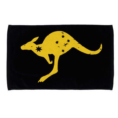 AUSTRALIA KANGAROO AUSSIE ROO FLAG ROUNDEL SPORTS MILITARY Microfiber Hand Towel