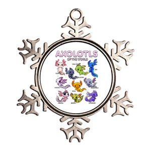 Axolotl Kawaii Axolotls Of The World Axolotl Animals Metallic Star Ornament