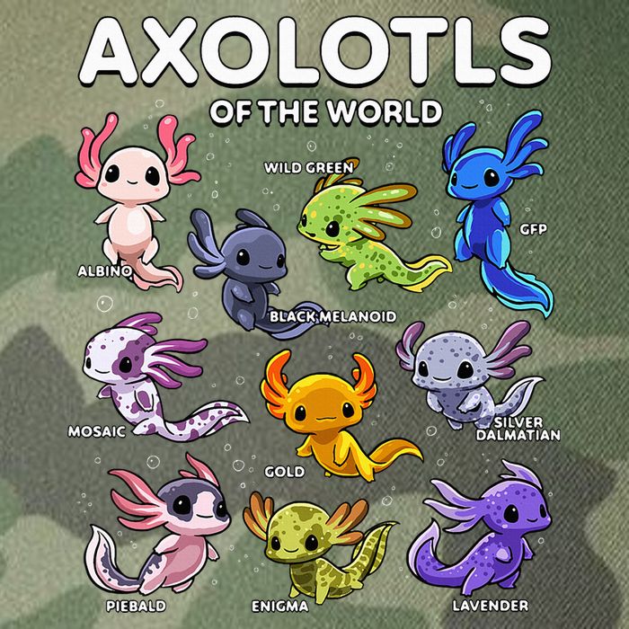 Axolotl Kawaii Axolotls Of The World Axolotl Animals Legacy Tie Dye Trucker Hat