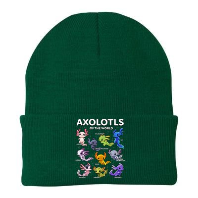 Axolotl Kawaii Axolotls Of The World Axolotl Animals Knit Cap Winter Beanie