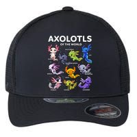 Axolotl Kawaii Axolotls Of The World Axolotl Animals Flexfit Unipanel Trucker Cap