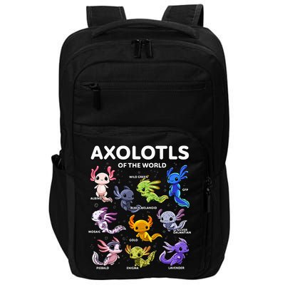 Axolotl Kawaii Axolotls Of The World Axolotl Animals Impact Tech Backpack