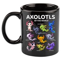 Axolotl Kawaii Axolotls Of The World Axolotl Animals 11oz C Handle Ceramic Mug