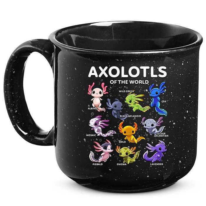 Axolotl Kawaii Axolotls Of The World Axolotl Animals 15oz Campfire Ceramic Mug