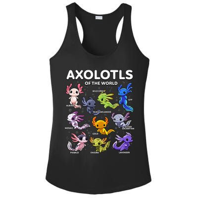 Axolotl Kawaii Axolotls Of The World Axolotl Animals Ladies PosiCharge Competitor Racerback Tank