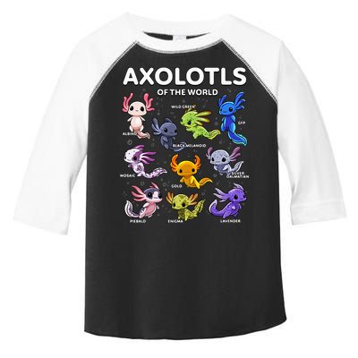 Axolotl Kawaii Axolotls Of The World Axolotl Animals Toddler Fine Jersey T-Shirt