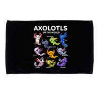 Axolotl Kawaii Axolotls Of The World Axolotl Animals Microfiber Hand Towel
