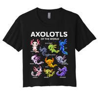 Axolotl Kawaii Axolotls Of The World Axolotl Animals Crop Top