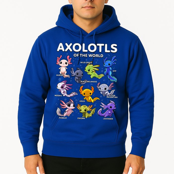 Axolotl Kawaii Axolotls Of The World Axolotl Animals Hoodie
