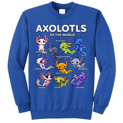 Axolotl Kawaii Axolotls Of The World Axolotl Animals Sweatshirt
