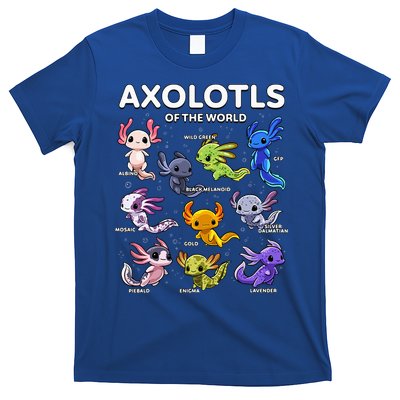Axolotl Kawaii Axolotls Of The World Axolotl Animals T-Shirt