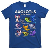 Axolotl Kawaii Axolotls Of The World Axolotl Animals T-Shirt