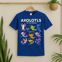 Axolotl Kawaii Axolotls Of The World Axolotl Animals T-Shirt