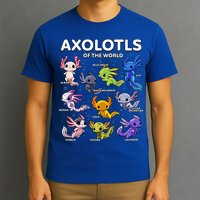 Axolotl Kawaii Axolotls Of The World Axolotl Animals T-Shirt