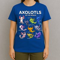 Axolotl Kawaii Axolotls Of The World Axolotl Animals T-Shirt