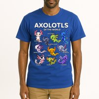 Axolotl Kawaii Axolotls Of The World Axolotl Animals Tall T-Shirt