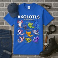 Axolotl Kawaii Axolotls Of The World Axolotl Animals Tall T-Shirt