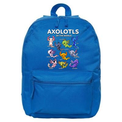 Axolotl Kawaii Axolotls Of The World Axolotl Animals 16 in Basic Backpack