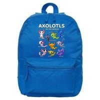 Axolotl Kawaii Axolotls Of The World Axolotl Animals 16 in Basic Backpack